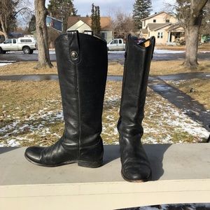 Black Authentic Frye Melissa Button Boots 6